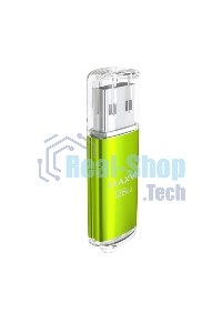 Флешка USB Maxvi MP green (FD128GbUSB20C10MP), 128Gb, USB 2.0, R/W 15/5, зеленый