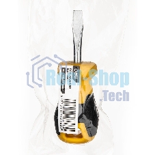 Отвертка шлицевая Deli DL6360381 6х38мм Материал: CR-V. Двухкомпонентная ручка. Хромированная