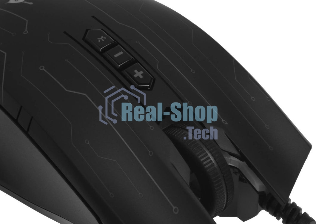 Мышь проводная A4Tech Bloody Q82 черный, 3200 dpi, USB, кнопки - 8
