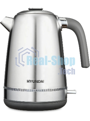 Чайник электрический Hyundai HYK-S5806 1.7 л, 2200 Вт, серебристый матовый/черный