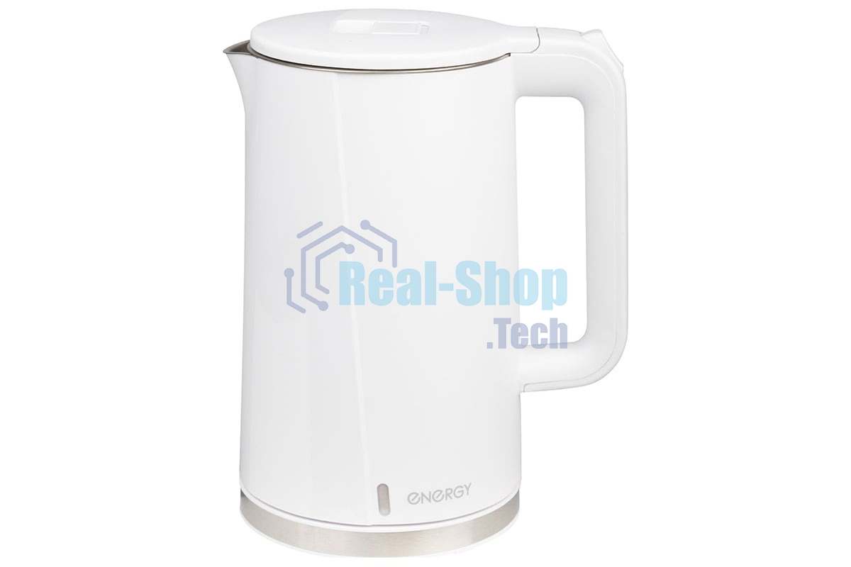 Чайник электрический Energy E-208 1.7л белый, двойной корпус