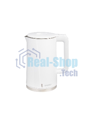 Чайник электрический Energy E-208 1.7л белый, двойной корпус