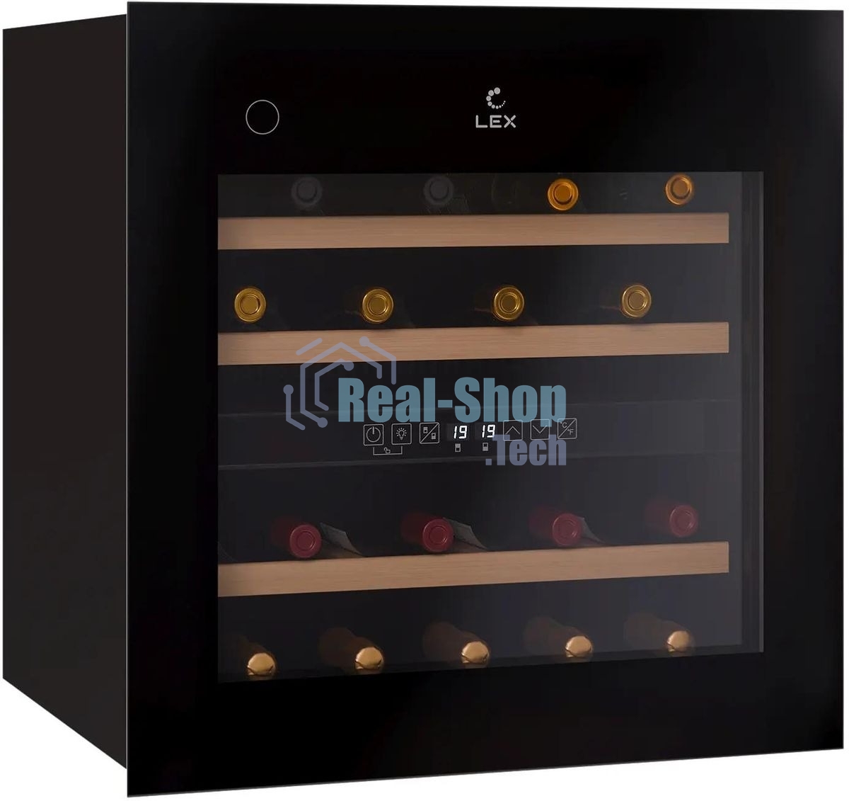 Винный шкаф LEX LWD6036BL dual zone PP 1-нокамерн. черный (CHAT500008)