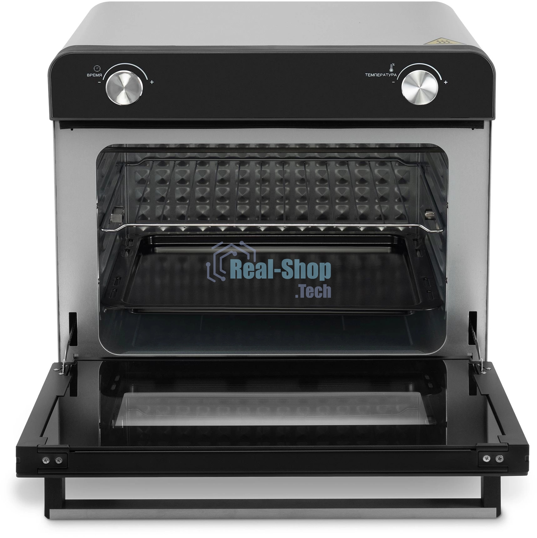 Мини-печь Hyundai MIO-HY087 36л. 1700Вт серебристый/черный