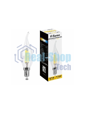 Лампа светодиодная Feron LB-714 11W 230V E14 2700K прозрачная