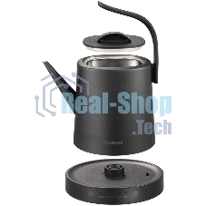 Чайник электрический Hyundai HYK-S5503 1 л, 1200 Вт, титан/титановый корпус: металл