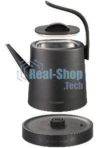 Чайник электрический Hyundai HYK-S5503 1 л, 1200 Вт, титан/титановый корпус: металл