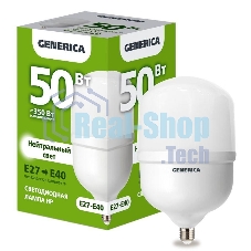 Лампа светодиодная GENERICA LL-HP-50-230-40-E27-E40-G HP 50Вт 4000К E27-E40 230В