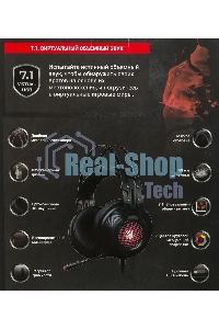 Гарнитура проводная с микрофоном A4 Bloody G525 черный 2м мониторные оголовье (G525 BLACK)