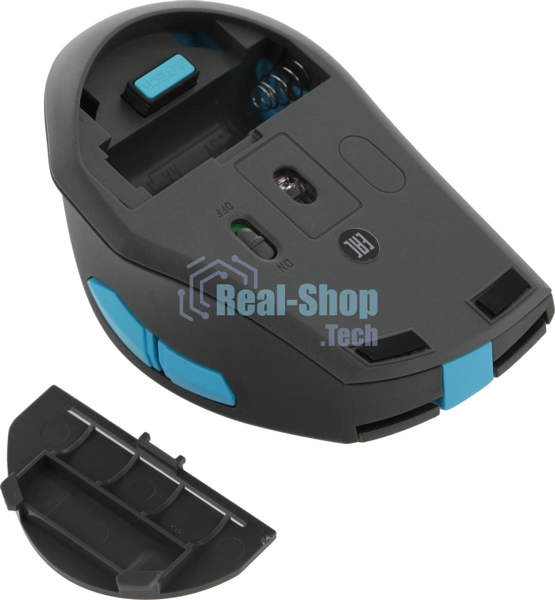 Мышь беспроводная A4Tech Fstyler FG30S серый/синий, 2000 dpi, радиоканал, USB, кнопки - 5