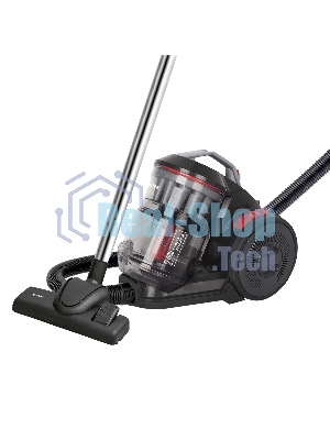 Пылесос Centek CT-2523 черный/красный, 420/2400 Вт, уборка сухая, пылесборник контейнер 3.5 л