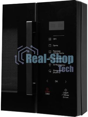 Микроволновая печь Samsung MG30T5018AK/BW черный, 30 л, 900 Вт, переключатели - сенсор
