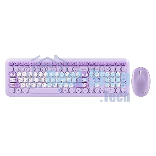 Комплект клавиатура+мышь Smartbuy Cute Bunny беспроводной, USB, 1000 DPI, сиреневый/белый