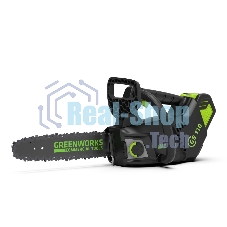 Пила цепная одноручная аккумуляторная GreenWorks GD40TCS (арбориста), 40V, 25,4 см, бесщеточная, без АКБ и ЗУ (2003807)