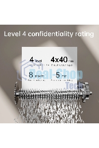 Шредер Deli ET022, черный, Р-4, 4х40, 8 Листов, 12л.