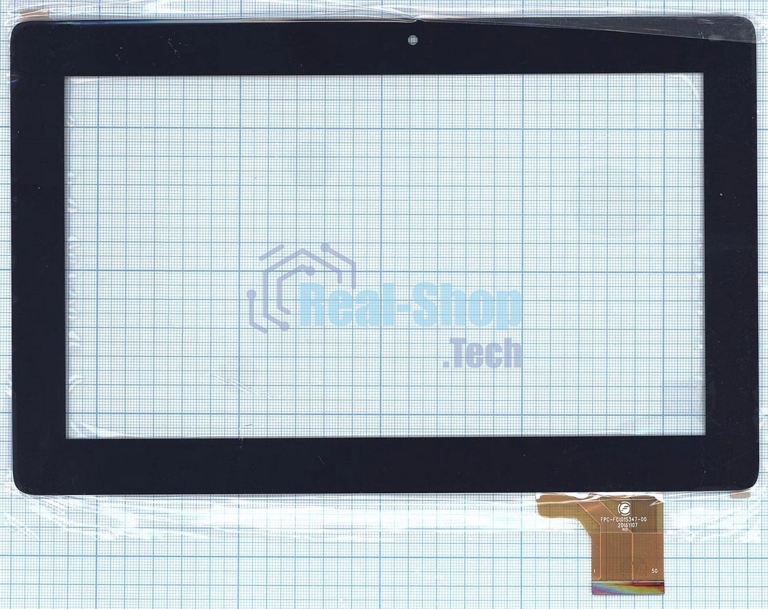 Сенсорное стекло (тачскрин) FPC-FC101S347-00, черное