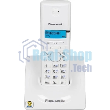 Телефон беспроводной (DECT) Panasonic KX-TG1711RUW (белый) АОН, Caller ID,12 мелодий звонка,подсветка дисплея,поиск трубки