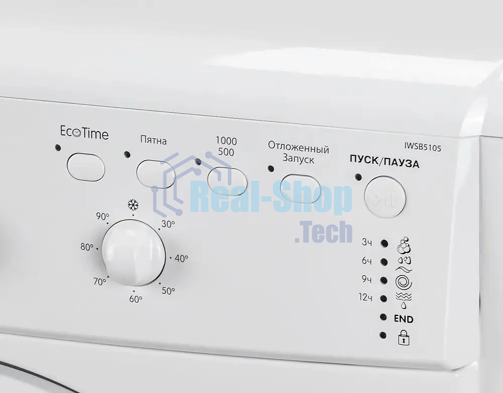 Стиральная машина Indesit IWSC 5105 белый, загрузка фронтальная 5 кг, 1000 об/мин., класс: А