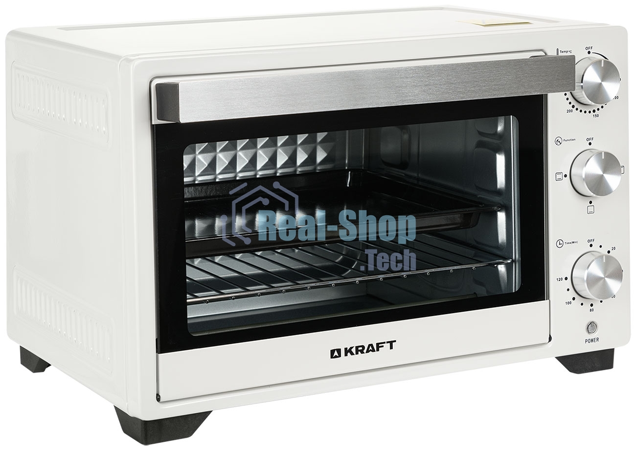 Мини-печь Kraft KFC-MO 250 HW белый, 25 л, 1500 Вт