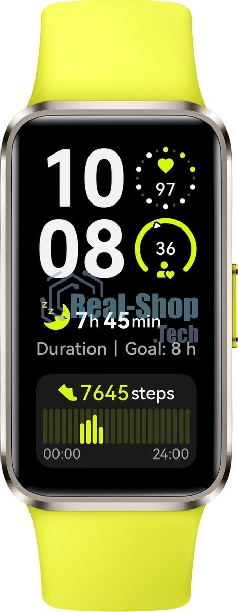 Фитнес-браслет Huawei Band 10 Aluminium NRA-B29 серебристый / зеленый