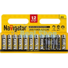 Элемент питания алкалиновый Navigator AA/LR6 NBT-NE-LR6-BP12 (блист.12шт)
