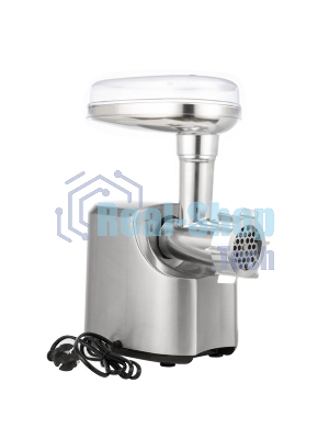 Мясорубка электрическая Centek CT-1606 серебристый, 3000 Вт, 3.0 кг/мин, реверс, металлический лоток, насадки - 5