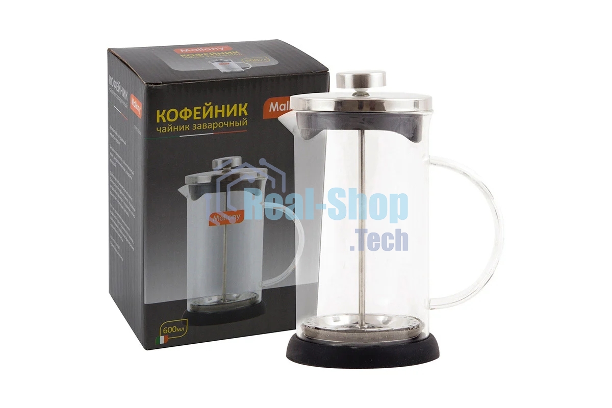 Френч-пресс MALLONY GFP01-600ML 0,6 л черный (950066)