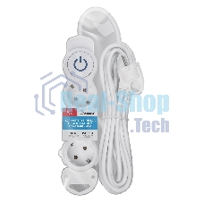 Удлинитель Smartbuy (SBE-16-3-05m-ZS) 3 роз х 5,0 м - белый