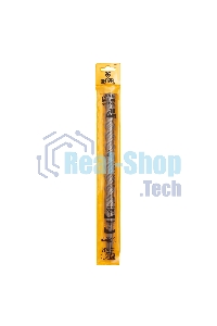 Бур по бетону Denzel двойная спираль, Cobalt W-tip, 18x310 мм, SDS PLUS