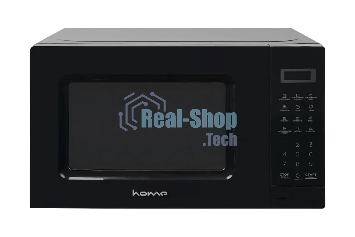 Микроволновая печь HOME HDM207BB черный, 20 л, 700 Вт, переключатели — сенсор
