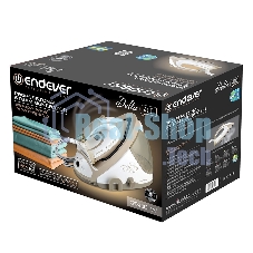 Парогенератор электрический Endever Delta-400, белый/бежевый, мощность 2600 Вт, пост. подача пара 140 г/мин, макс. паровой удар до 400 г/мин