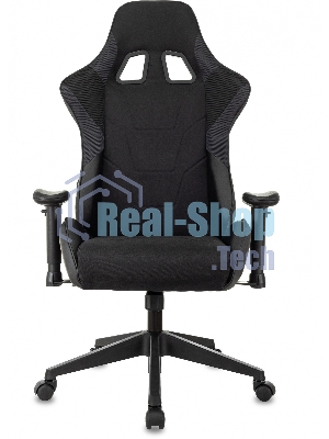 Кресло Бюрократ VIKING 4 AERO BLACK EDITION черный, экокожа, 120 кг, механизм качания