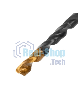 Набор сверл по металлу Denzel 1,5-6,5 мм, HSS-Tin, Golden Tip, 13 шт