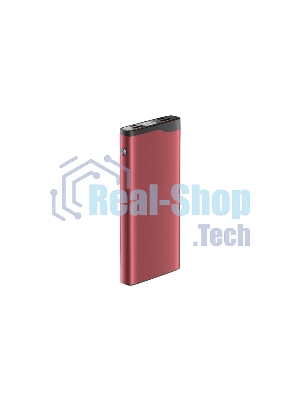 Портативный аккумулятор OLMIO QL-10, 10000mAh, 22.5W, QuickCharge3.0/PowerDelivery, LCD, красный,
