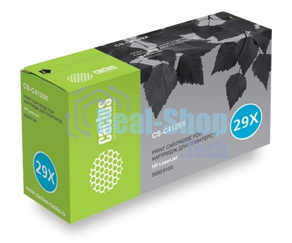 Картридж лазерный Cactus CS-C4129X черный (10000 стр.) для HP LaserJet 5000/5100