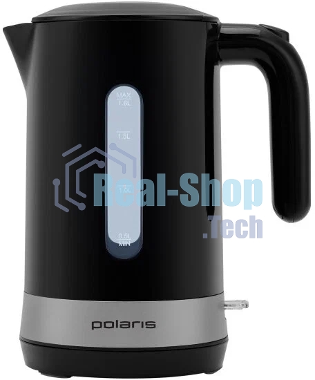 Чайник электрический Polaris PWK 1803C Water Way Pro, пластик Черный