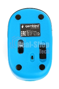 Мышь беспроводная Gembird MUSW-620 синий, 1200 dpi, радиоканал, USB, кнопки - 3