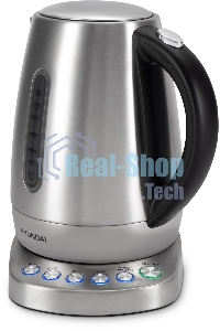 Чайник электрический Hyundai HYK-S7770 1.7л. 2200Вт серебристый/черный корпус: металл