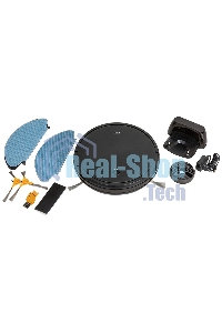 Робот-пылесос JVC JH-VR510 черный, 2500 мА·ч Li-Ion, уборка сухая/влажная, пылесборник контейнер 0.5 л