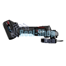 Угловая шлифовальная машина аккумуляторная Deli DE-JM20-2D4, (2АКБ*4А·ч + ЗУ, 20В, 125мм, М14, 3500/6000/10000об/мин, сумка)