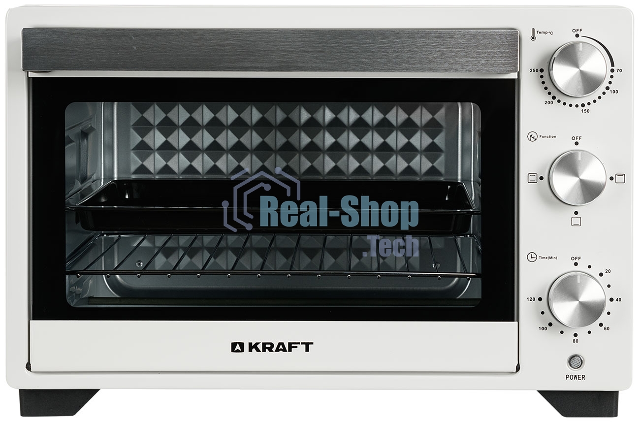 Мини-печь Kraft KFC-MO 250 HW белый, 25 л, 1500 Вт