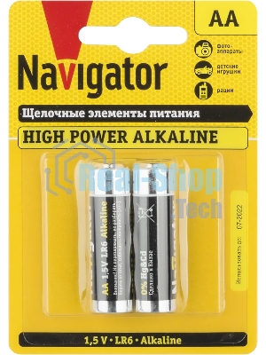 Элемент питания Navigator NBT-NE-LR6-BP2, 1.5 В