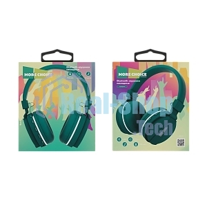 Наушники беспроводные накладные MORE CHOICE (4610196401046) HW15 Green