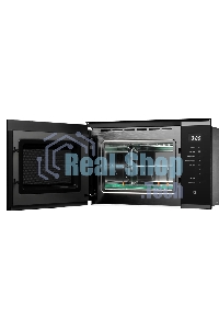 Микроволновая печь встраиваемая Kuppersberg HMW 651 BX, High-Tech, 25 л, мощность 900 Вт, кварцевый гриль, поворотный стол, 5 уровней мощности, 8 автоматических программ, размораживание, сенсорное управление, дисплей, черный/нержавеющая сталь