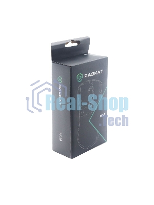 Мышь проводная Raskat M018 черный, 3200 dpi, USB, кнопки - 6