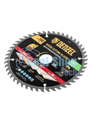 Пильный диск по дереву Denzel ф190 х 30 мм, 48 зубьев