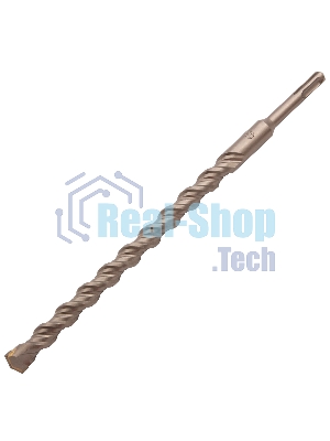 Бур по бетону Denzel двойная спираль, Cobalt W-tip, 18x310 мм, SDS PLUS