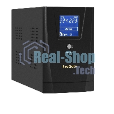 Источник бесперебойного питания ExeGate EX292635RUS SpecialPro Smart LLB-2200.LCD.AVR.2SH.RJ.USB 2200VA/1300W, LCD, AVR,2*Schuko,RJ45/11,USB, металлический корпус, черный