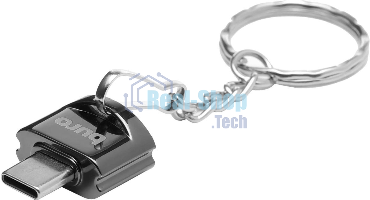 Кард-ридер Buro BU-CR-201/черный/MMC/MS/RS-MMC/SD/SDHC/USB 2.0/пластик