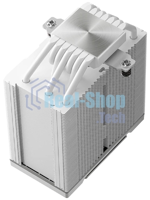 Кулер для процессора DEEPCOOL AK700 DIGITAL WH LGA1851/1700/1200/115X/AM5/AM4 (9шт/кор, TDP 260W, PWM, Fan 120mm, 7 тепл. трубок, Copper Base, белый) RET
